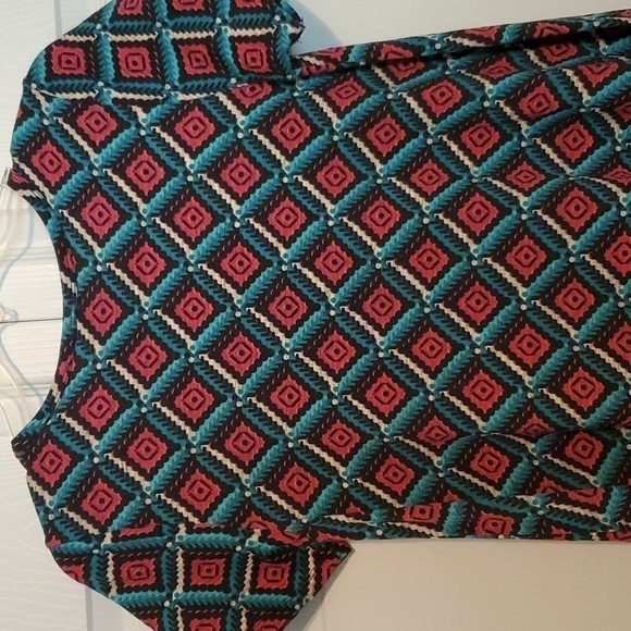 NWOT LuLaRoe Geometric Pattern Carley Swing Dress Size XXS - Picture 7 of 10